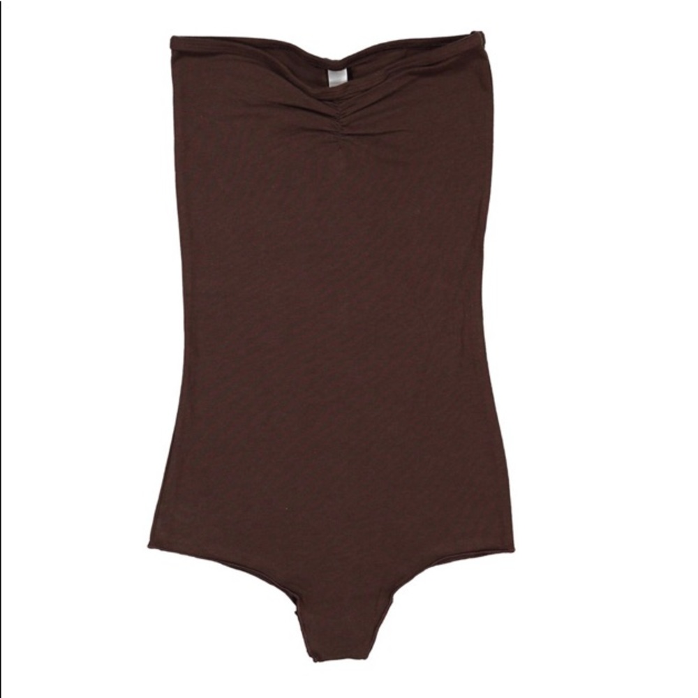 American Apparel strapless bodysuit sz XL